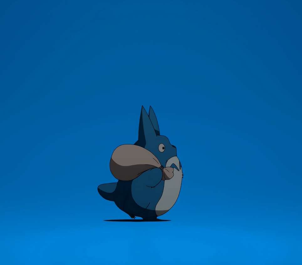 Little Blue Totoro Live Wallpaper