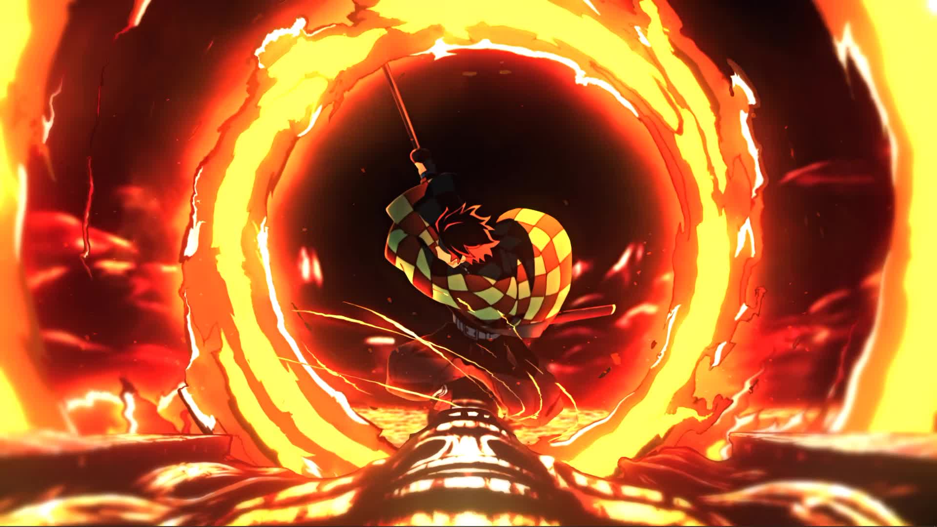 Tanjiro Kamado Hinokami Kagura Anime Live Wallpaper