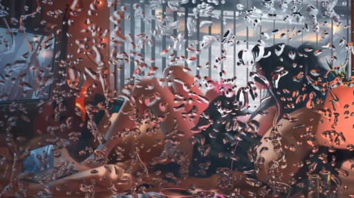 Girl And Rainy Window Live Wallpaper