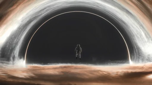 Astronaut And Black Hole Live Wallpaper
