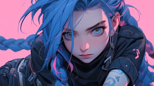 Jinx Purple Live Wallpaper