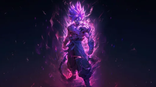 Dragon Ball Purple Goku 4K Live Wallpaper