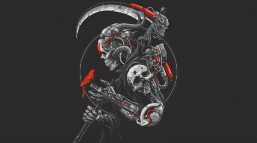 Machine Death Artwork by Sony Wicaksana Live Wallpaper