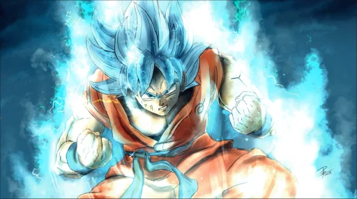 Goku SSJ Blue Dragon Ball Super Anime Live Wallpaper
