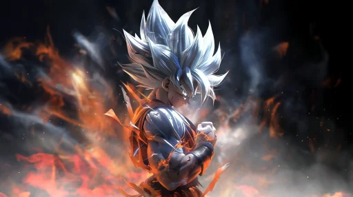 Silver Goku 4K Live Wallpaper