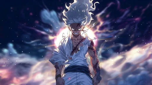 Angry Luffy Gear 5 Live 4K Wallpaper