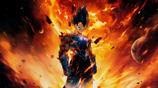 Vegeta Warrior Remastered 4K Live Wallpaper