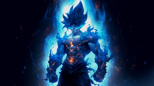 Blue Power Goku Live Wallpaper