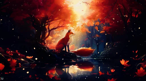 Autumn Fox Live Wallpaper