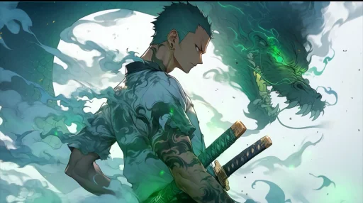 Zoro With Tattoo - One Piece Live Wallpaper