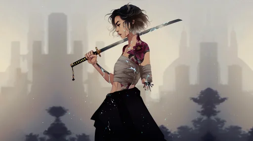 Cyborg Samurai Live Wallpaper