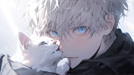 Jujutsu Kaisen - Cute Cat & Gojo Live Wallpaper