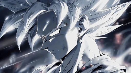 Dragon Ball Silver Goku Live Wallpaper