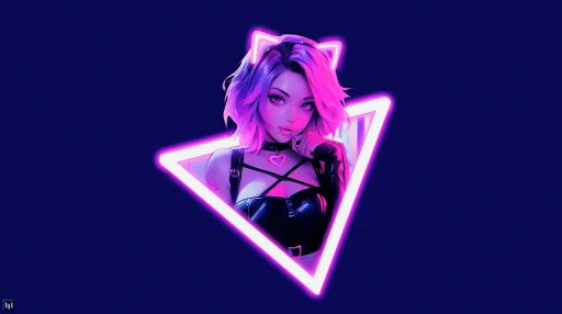 Neon Neko Live Wallpaper