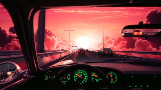 Sunset Drive Live Wallpaper