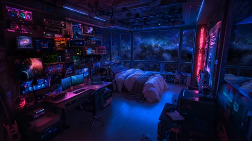 SpaceCraft Room Live Wallpaper