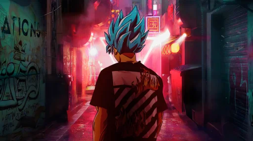 Goku In Streets Live Wallpapers