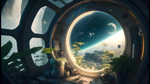 Space Window Ambience Live Wallpaper