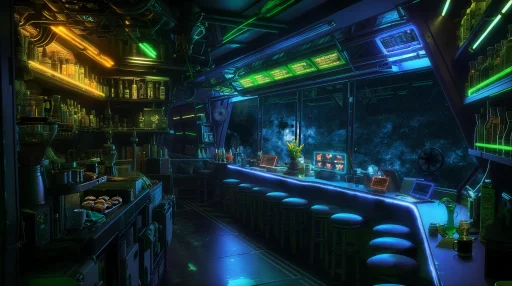 Space Cafe Live Wallpaper