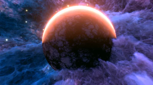 Big Planet in The Nebula Live Wallpaper