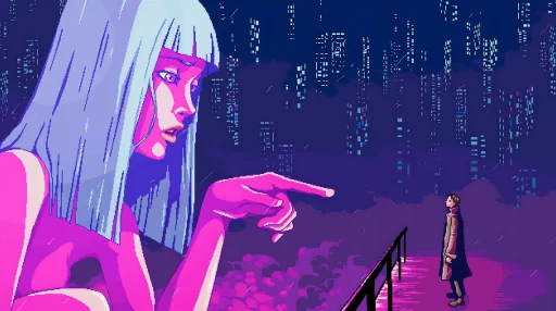 Pixel Blade Runner Live Wallpaper