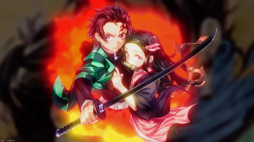 Tanjiro and Nezuko Ultra Live Wallpaper