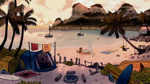 Cartoon Beach Live Wallpaper