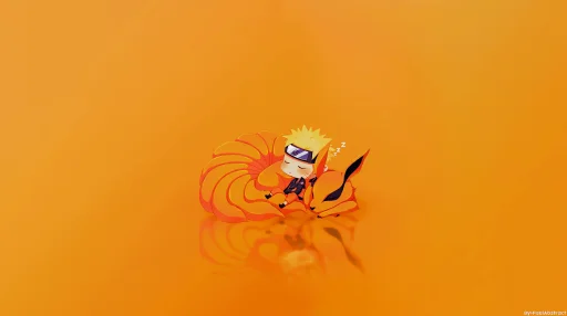 Chibi Naruto With Kurama Live Wallpaper