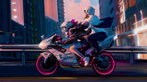 Biker Couple Live Wallpaper