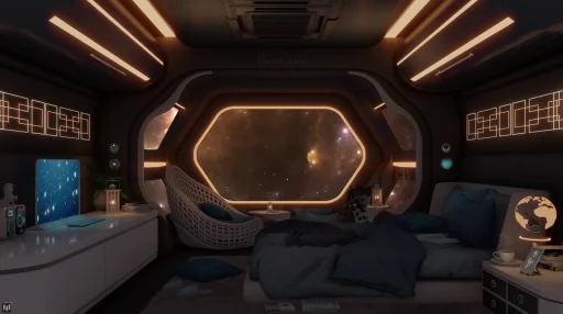 Deep Space Room Live Wallpaper