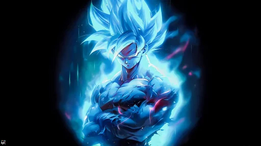 Goku Blue Glow - Live Wallpaper