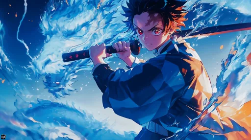 Tanjiro Dragon - Live Wallpaper