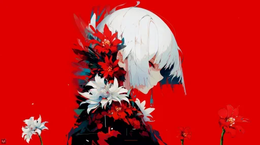 Flower Girl - Live Wallpaper