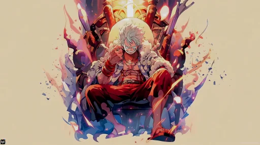 Luffy Gear 5 Throne Live Wallpaper