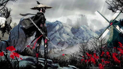 Lone Samurai Live Wallpaper