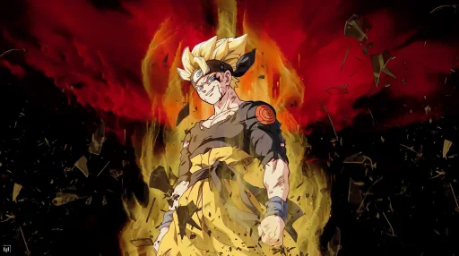 Goku and Naruto Fusion Live Wallpaper