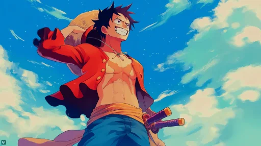 Monkey d Luffy with Swords Live Wallpaper