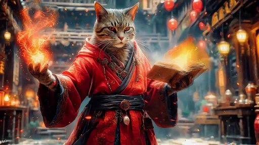 Wizzard Cat Live Wallpaper