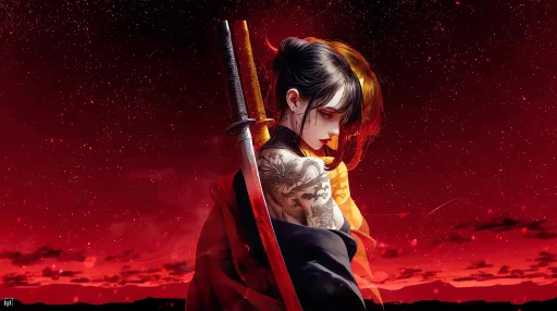 Katana Girl Live Wallpaper