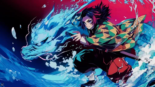 Tanjiro Kamado - Water Breathing Live Wallpaper
