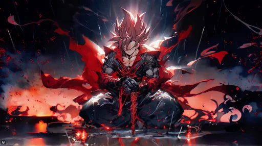 Son Goku - Neon Noir Live Wallpaper