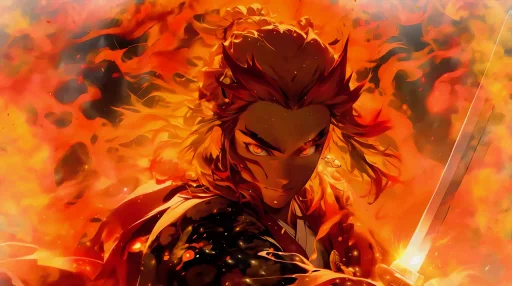 Rengoku Flame Breathing Live Wallpaper
