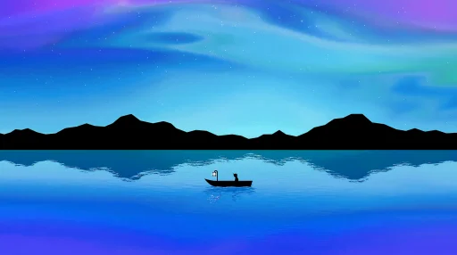 Minimal Lake Landscape Live Wallpaper