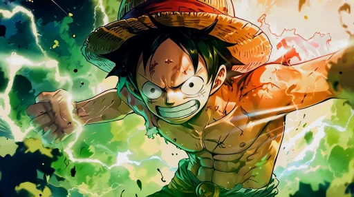 One Piece - Luffy Power Burst Live Wallpaper
