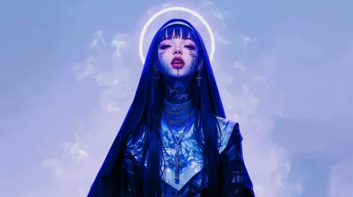 Nun Tattoo CGI Live Wallpaper