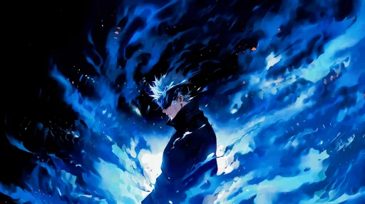 Satoru Gojo - Blue Flames Live Wallpaper