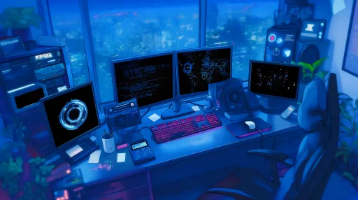 Hacker Station Live Wallpaper