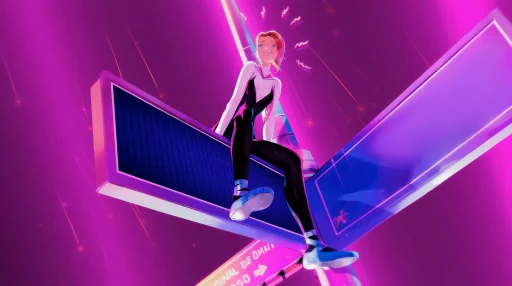 Gwen Stacy on a Panel Live Wallpaper