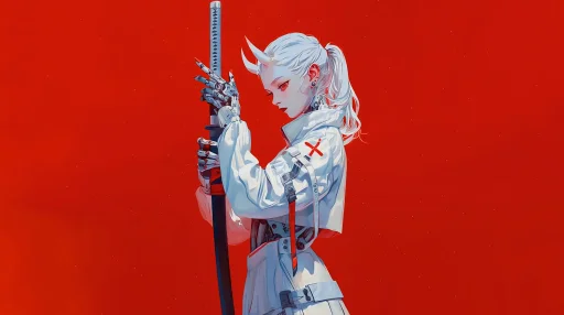 Cyber Oni Samurai Live Wallpaper