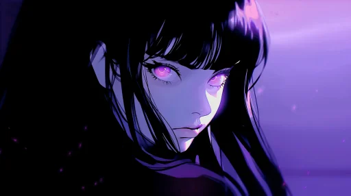 Purple Eyes Live Wallpaper